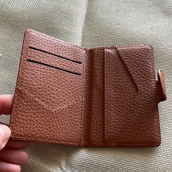 3/$10 NEW wallet card holder brown vinyl - Picture 2 of 5